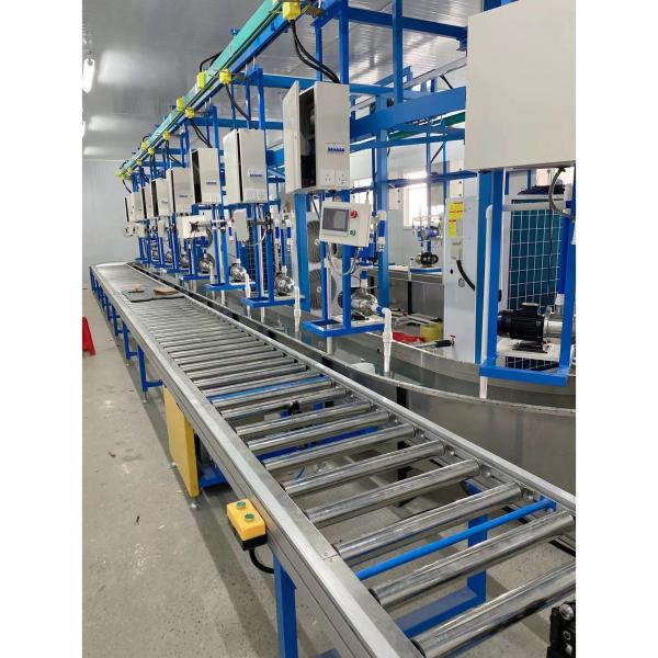 Ligne d'assemblage automatique du climatiseur à fente convoyeur de vitesse convoyeur de chaîne 60 kW