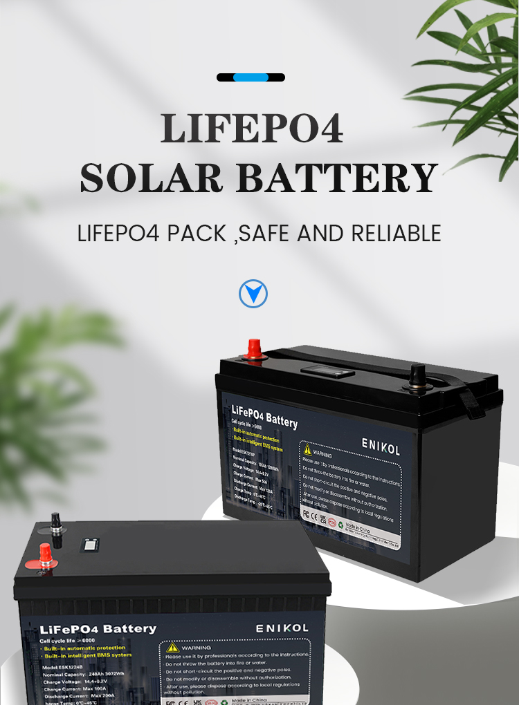 Смарт Lifepo4 Солнечная литий-фосфатная батарея 100ah 12V 240ah батарея 1kw 3kw