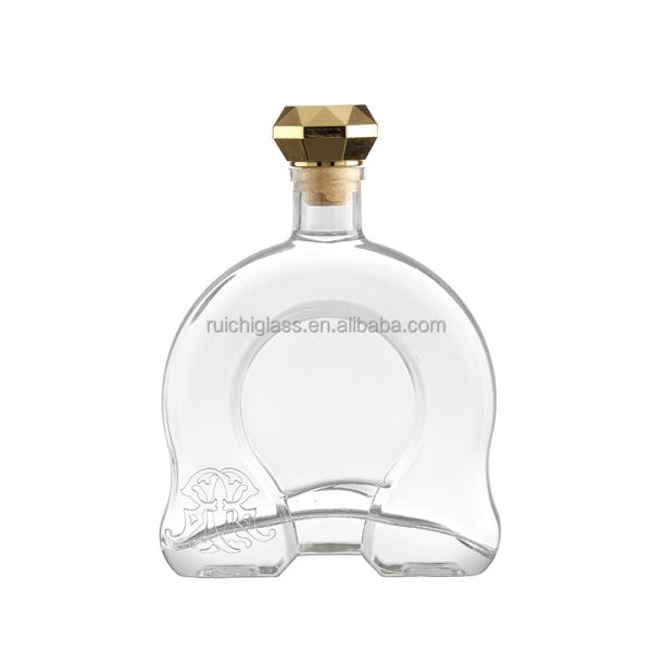 Unique Design 700ml Vodka Glass Bottles for Lids Customize Sealing Type and Well Sealed