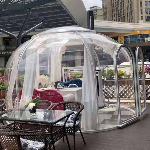 Zero Voltage Switching 220kg 100 UV Garden Bubble Tent Space Saving