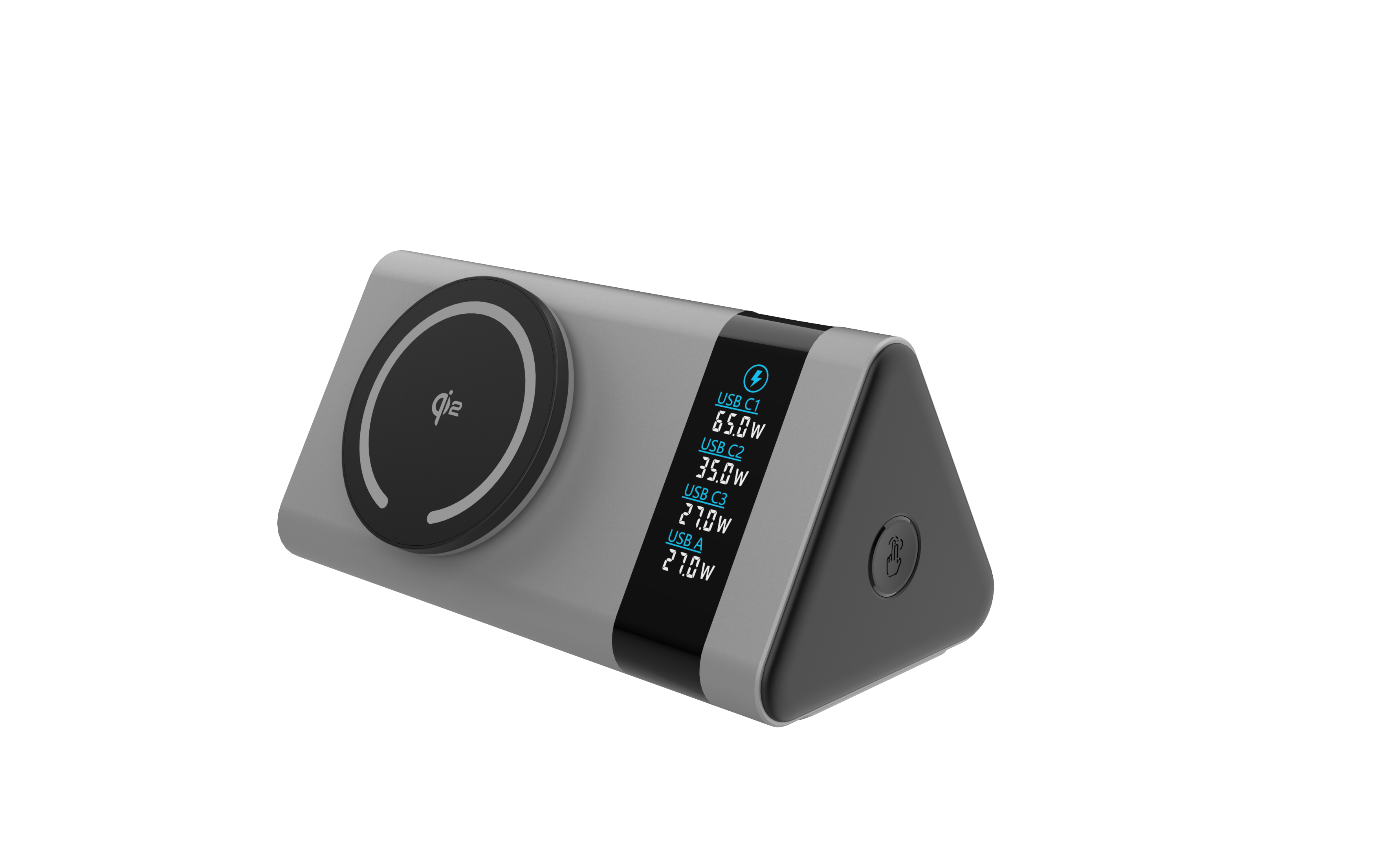 Fast Charging Desktop Charger Wireless Power Bank Multi Port USB 130W