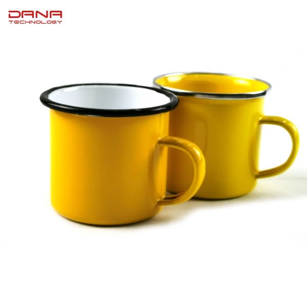 11cm Sublimation Enamel Carbon Steel Coffee Mug 350ml 11oz Camping Production 30