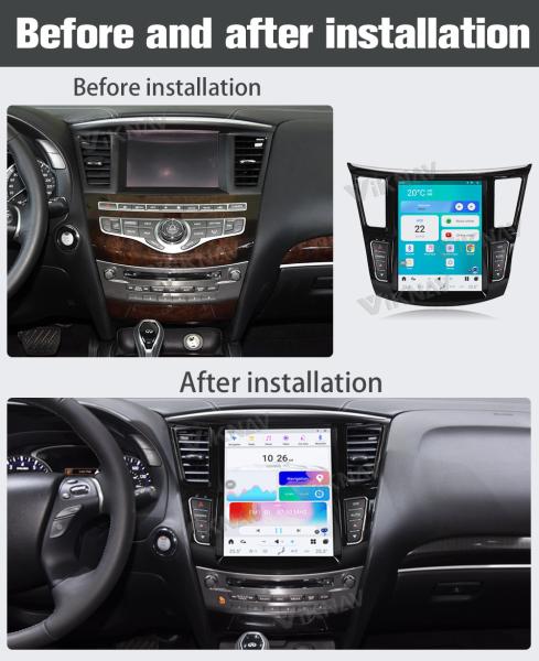 Viknav Car Radio For Infiniti QX60 (2011-2020) 12.3 inchAuto Audio Video WiFi Wireless CarPlay Upgrade Multimedia player