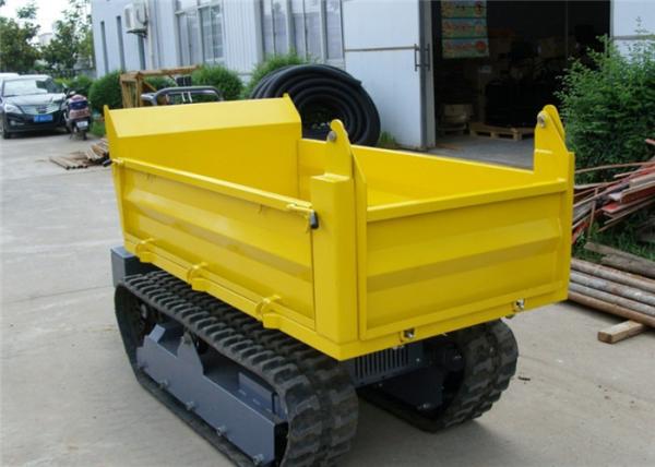 Honda Gasoline Engine 1000kgs Tracked Concrete Dumper For Site Works CE / SGS / ISO