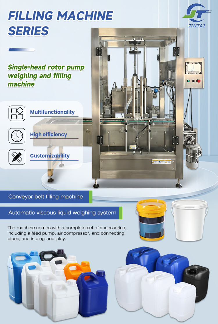 Mango Pulp Fruit Puree Thick Concentrate Food Processing Automatic Single Head Rotary Lobe Pump Weighing Filling Machine