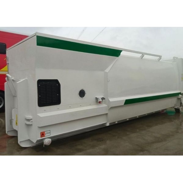 Movable 6m³ Rubbis Auger Marine Solid Hydraulic  Refuse Trash Waste Garbage Compactor