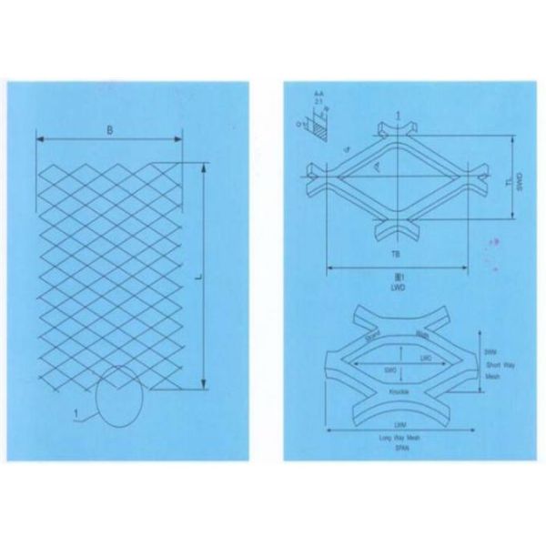 Heavy Duty Diamond Expanded Metal Mesh Decorative Aluminum Spray Paint 4' x 8'