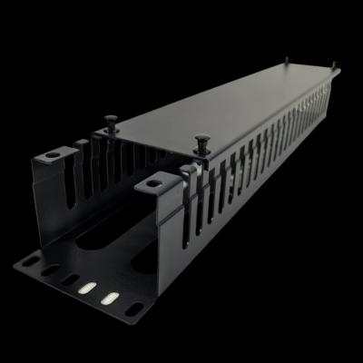 Efficient Metal Cable Management Rack with Innovative Latch Design
