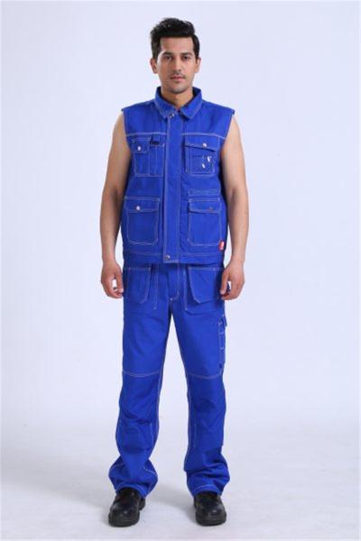 65% Polyester Summer Work Vest , 300g Multi Pocket Work Vest