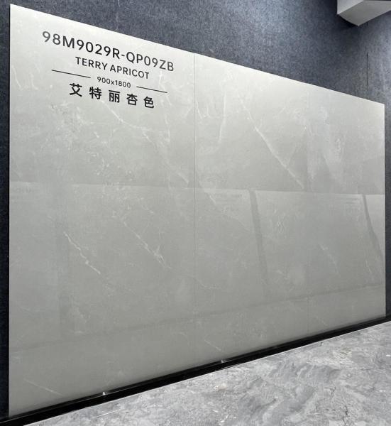 Beige 900x1800mm Polished Glazed Porcelain Tile 0.5% WA