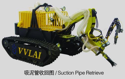 Double-5 Axis Hydraulic Manipulator Dredging ROV VVL-LD260-1800 for deep-sea excavation