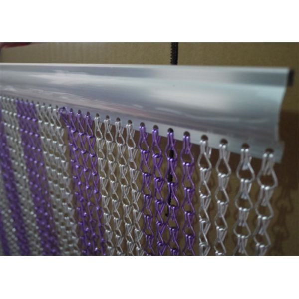 Алюминия золота декоративный занавес мухы металла ширины 3m цепной