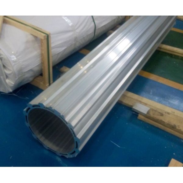 Sandblasting Die Casting Red Round Aluminium Motor Casing