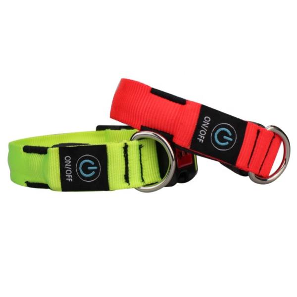 C903 Hot Sale New Pet Product High Quality Usb Battery Custom Ties Motion LED  Light Dog Collar for Pets