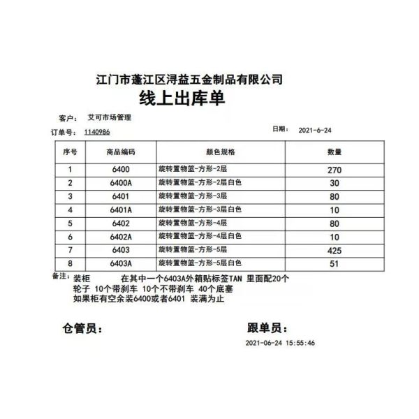 BSCI Standing Kitchen Rack Galvalume Profile Sheet Easy Installation