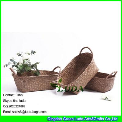 LUDA custom decorative home colored weaving baskets storage bins