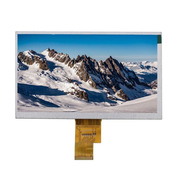 7 Inch Wide Temperature LCD 1024x600 IPS 1000 Nits High Brightness TFT Display LVDS FPC 40 Pins Custom LCD Screen
