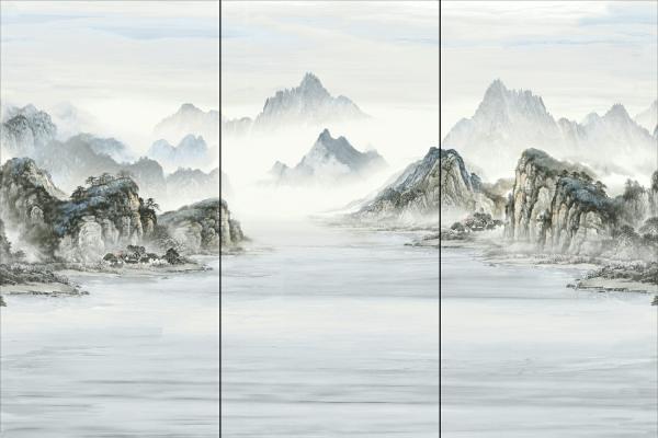 Light Blue Antibacterial Polished Glazed Porcelain Tile 900x1800mm