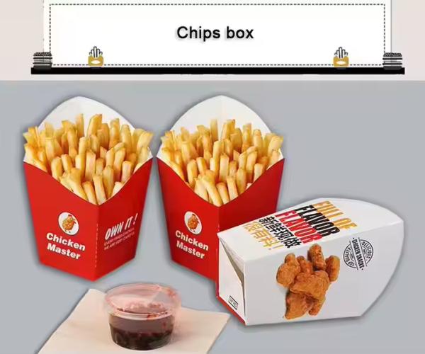 Boîte à hamburgers de taille personnalisée boîte à poulet frite
