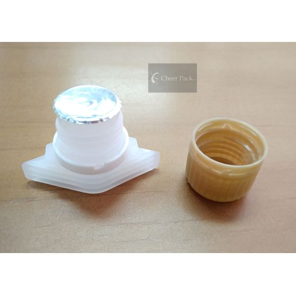 Белая крышка Споут извива качества еды для полиэтиленового пакета, жары 52мм - загерметизируйте размер