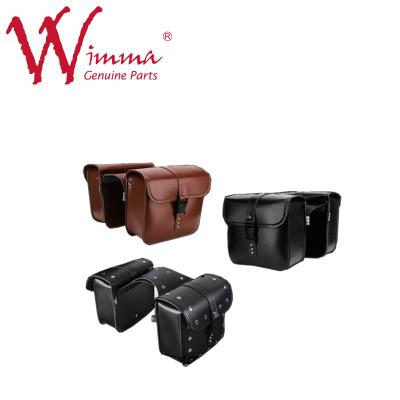 Motorcycle Saddle Tail Bag Custom PU Leather Detachable Backseat Side ISO9001