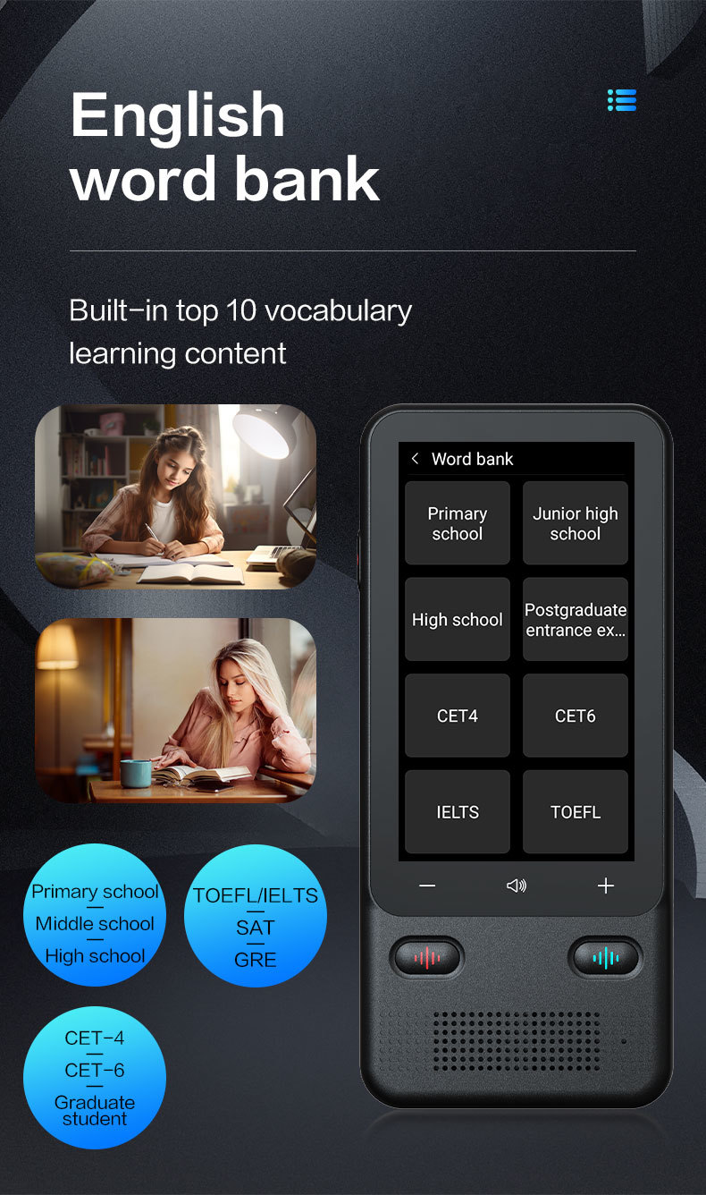 Portable Smart Language Interpreter Machine 160 Languages Real Time For Travel Business
