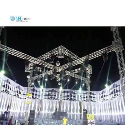 Eventos ao ar livre Escenário e tela de exibição Concerto Truss 400 * 400mm com 25 * 2mm tubo de brace