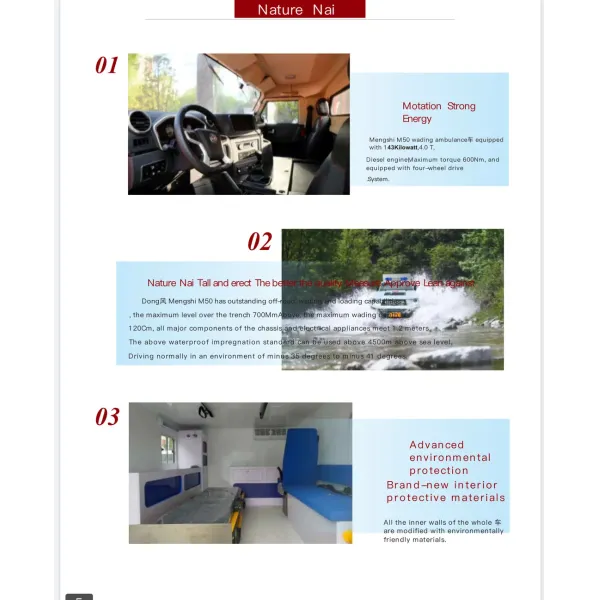 Dongfeng High Quality 4X4 Ambulance/Box Type Ambulance