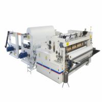 Rouleau de papier hygiénique de rebobinage de machine de fente de papier de soie de soie de PLC 200m/min