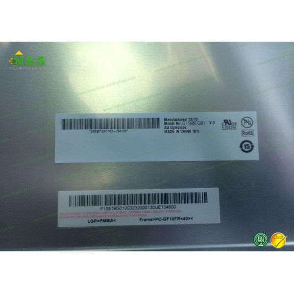 G190EG01 V0 1280*1024 Tft Lcd Module , 19 Inch Industrial Lcd Screen 450 Cd / M² Brightness