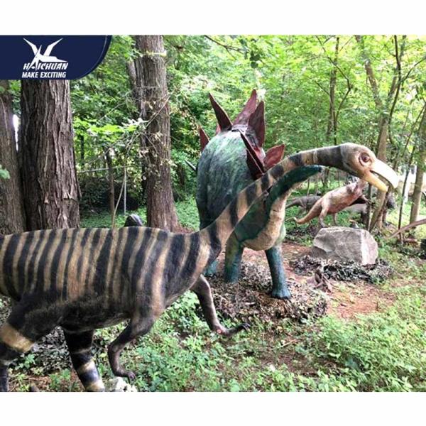 Snowproof Outdoor Life Size Dinosaur Models In Silicon For Park Exhibition