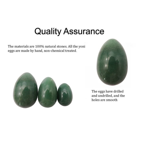 Women Health Green Aventurine Natural Jade Eggs for Pelvic Floor and Vaginal Tightening