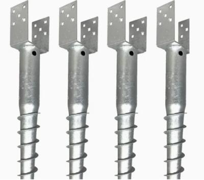 Hot Dipped Galvanized Earth Screw Ground Helical Screw Pile For Solar Mounting