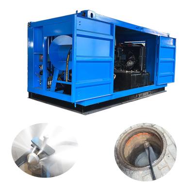 145kw Diesel Driven Sewerage Pipe Cleaning Machine 100-1200mm Drainage Pipeline Cleaning Equipment
