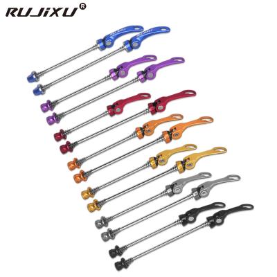 Aluminum Alloy Bicycle Quick Release Lever 4 Color Easy Installtion Long Lasting