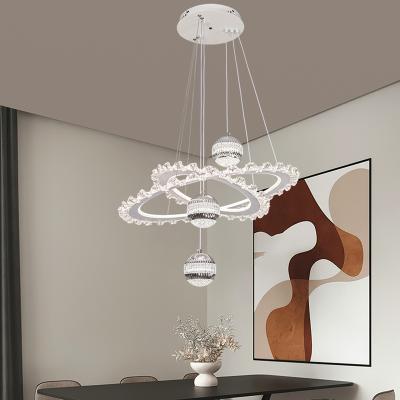 Art classique suspendu salle à manger acrylique lustre design belle chambre LED suspension lumineuse