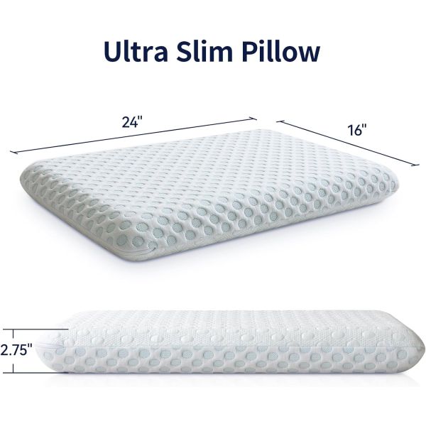 Home Decor Sofa Cushion Gel Infused Memory Foam Pillow for Side Back Stomach Sleepers