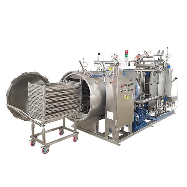 Retorta de esterilizador de autoclave horizontal para esterilizar frascos de vidro e sacos de substrato de cogumelos