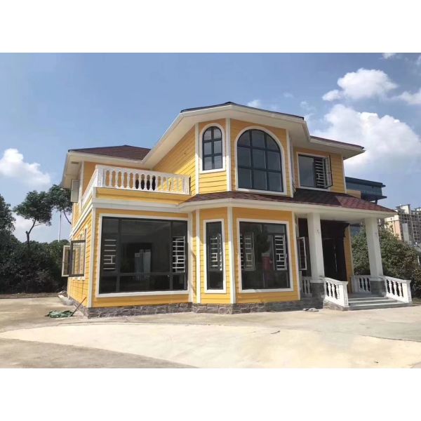 Villa prefabricada de lujo sostenible con estructura de acero ligero