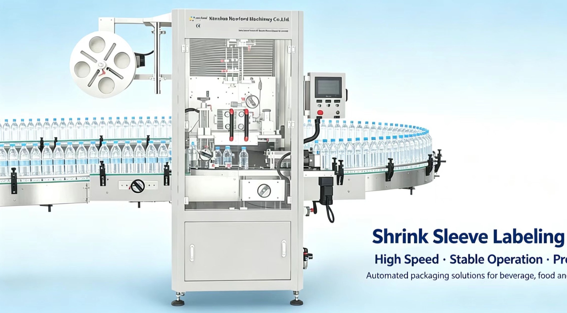 Stainless Steel Automatic Shrink Sleeve Labeling Machine with Easy Operation