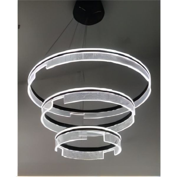 Полирующий металл материал LED современный круглый люстра 20 - 30м2