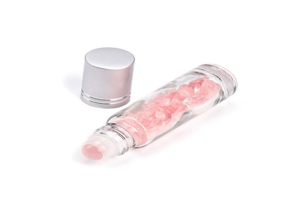 Essential Oil Gemstone Roller Ball Bottles Natural Semiprecious Stones
