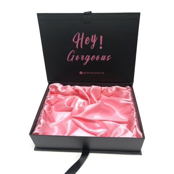 Customized Magnetic Gift Box Cardboard Paper Wig Hair Extension Folding Packaging Box