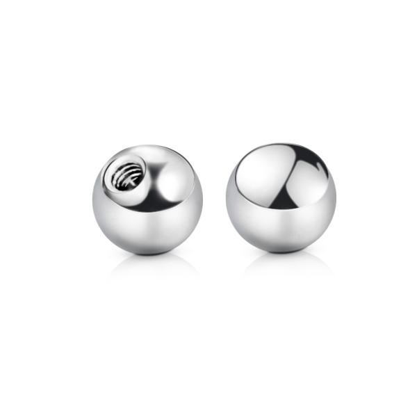 316L bolas de aço inoxidável furadas cirúrgicas, bola de aço com furo direto 3MM 4MM 5MM