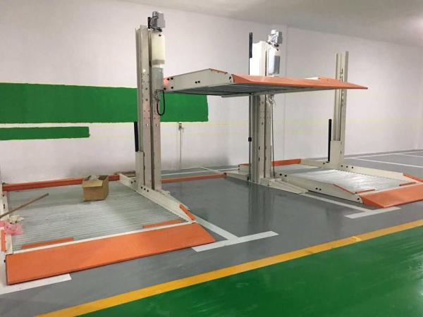2700kg 220V Twin Post Auto Parking Lift Combinable Double Overall Height 3530mm