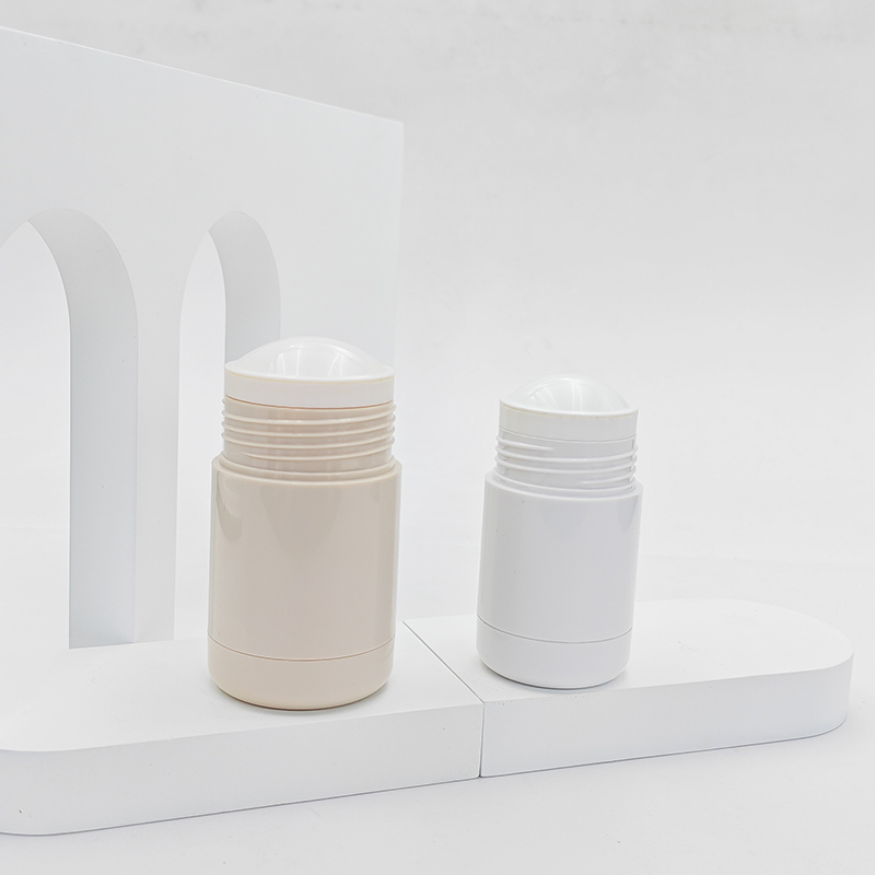 30gr 50gr Cylinder Refillable Deodorant Stick Container PP Plastic Replaceable Inner Cartridge Twist up Empty Solid Balm