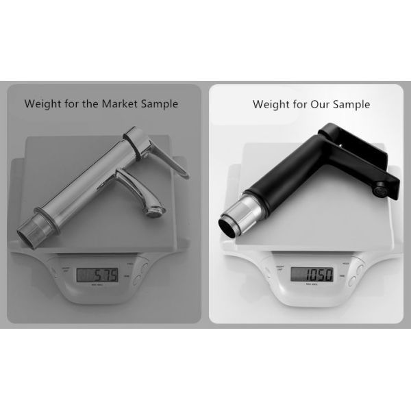 Hotel Apartment Bathroom Taps Mixer with Single Handle and Stainless Steel Valve Core