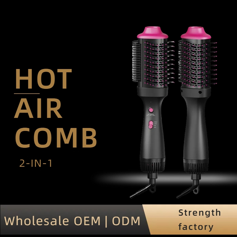 Professional Electric Hot Air Curling Comb with Intelligent Temperature Control Nylon Brush Waterproof for Household Salon Use