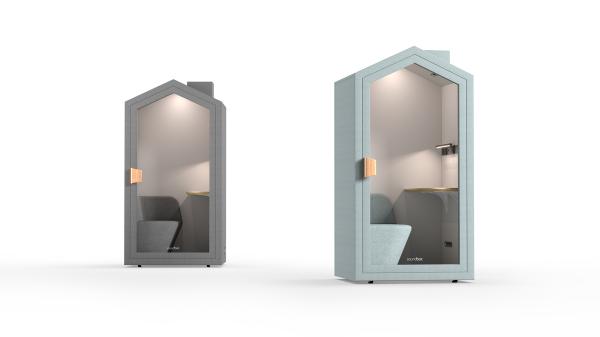 Home Rectangular Acoustic Office Pods Soundproof Phone Booth Office