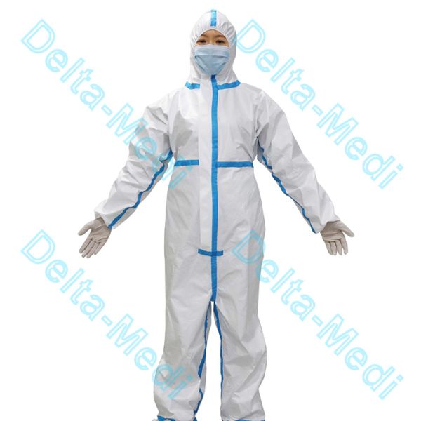 Type 5 Type 6 Disposable Protective Coveralls For Medical Protection